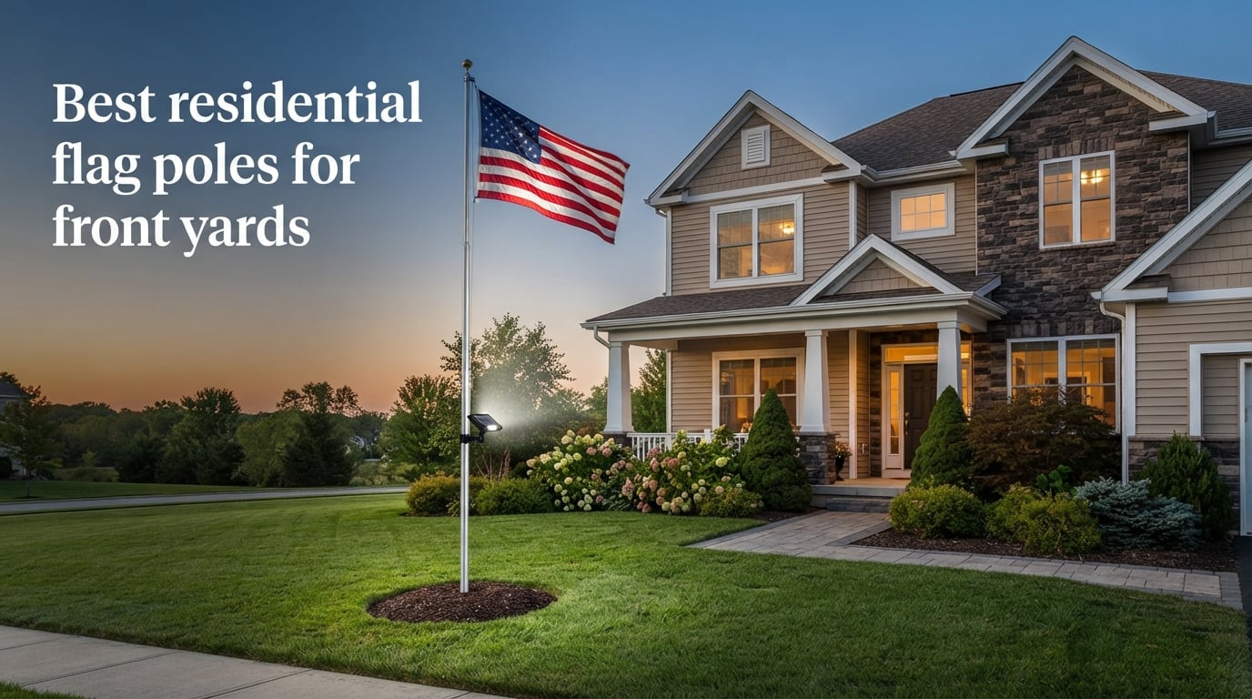 Best residential flag poles for front yards