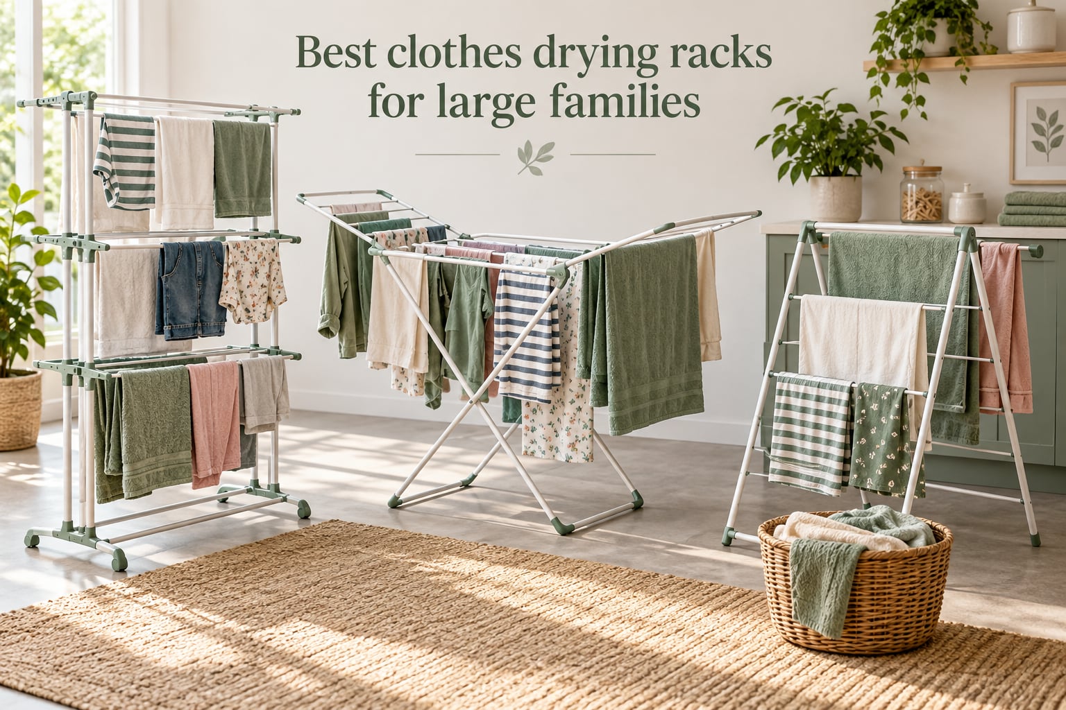 Best clothes drying racks for large families