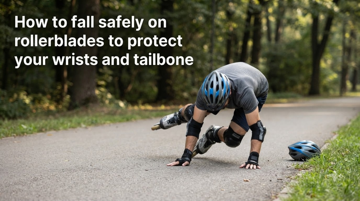 How to fall safely on rollerblades to protect your wrists and tailbone
