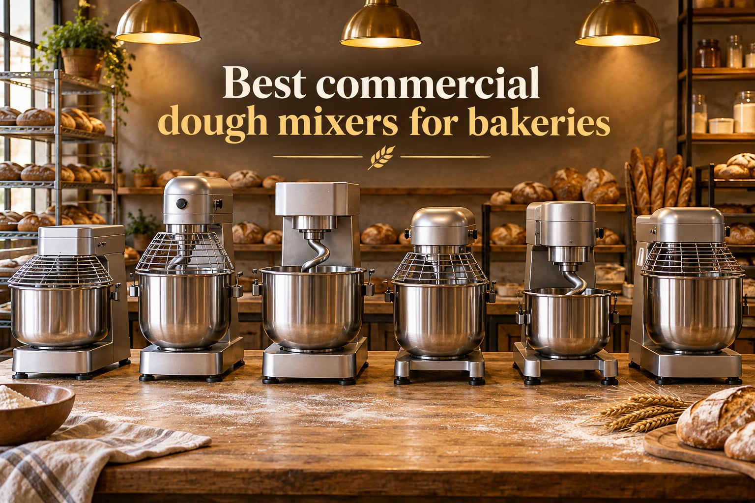 Best commercial dough mixers for bakeries