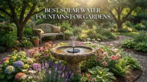 Best solar water fountains for gardens