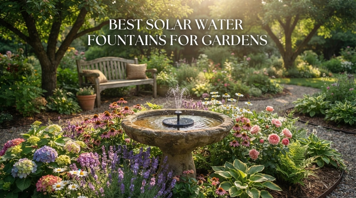 Best solar water fountains for gardens