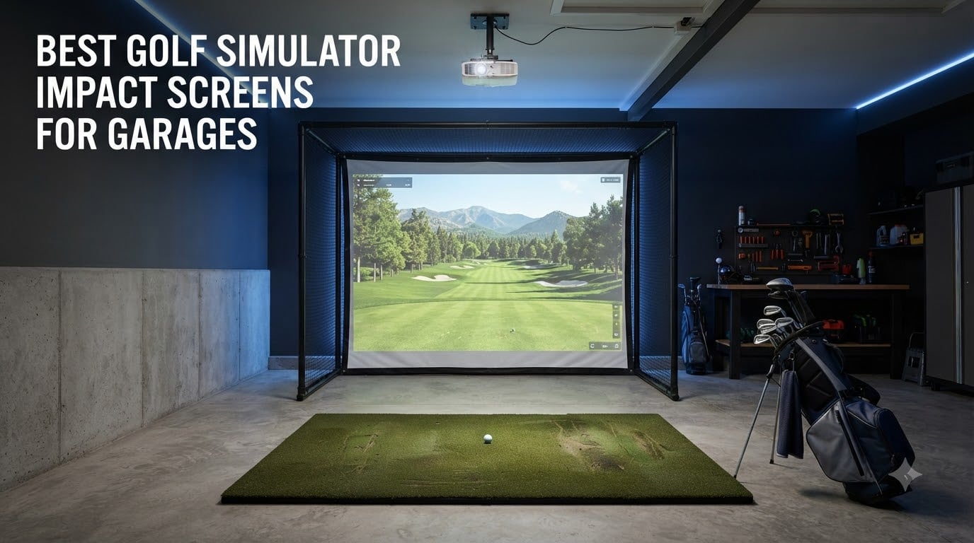 best golf simulator impact screens for garages