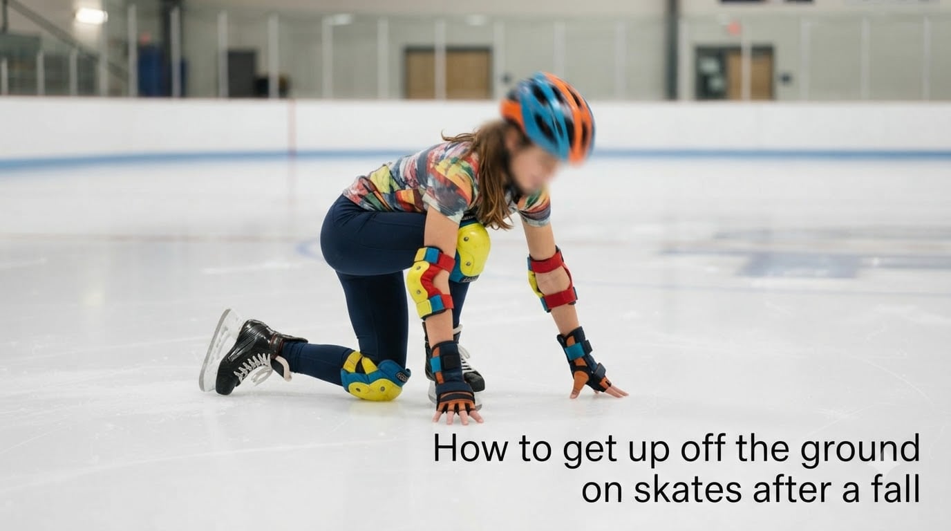 How to get up off the ground on skates after a fall