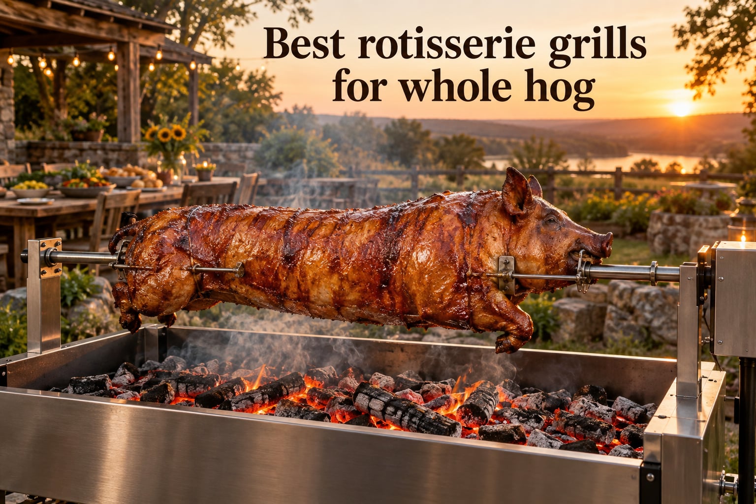 Best rotisserie grills for whole hog