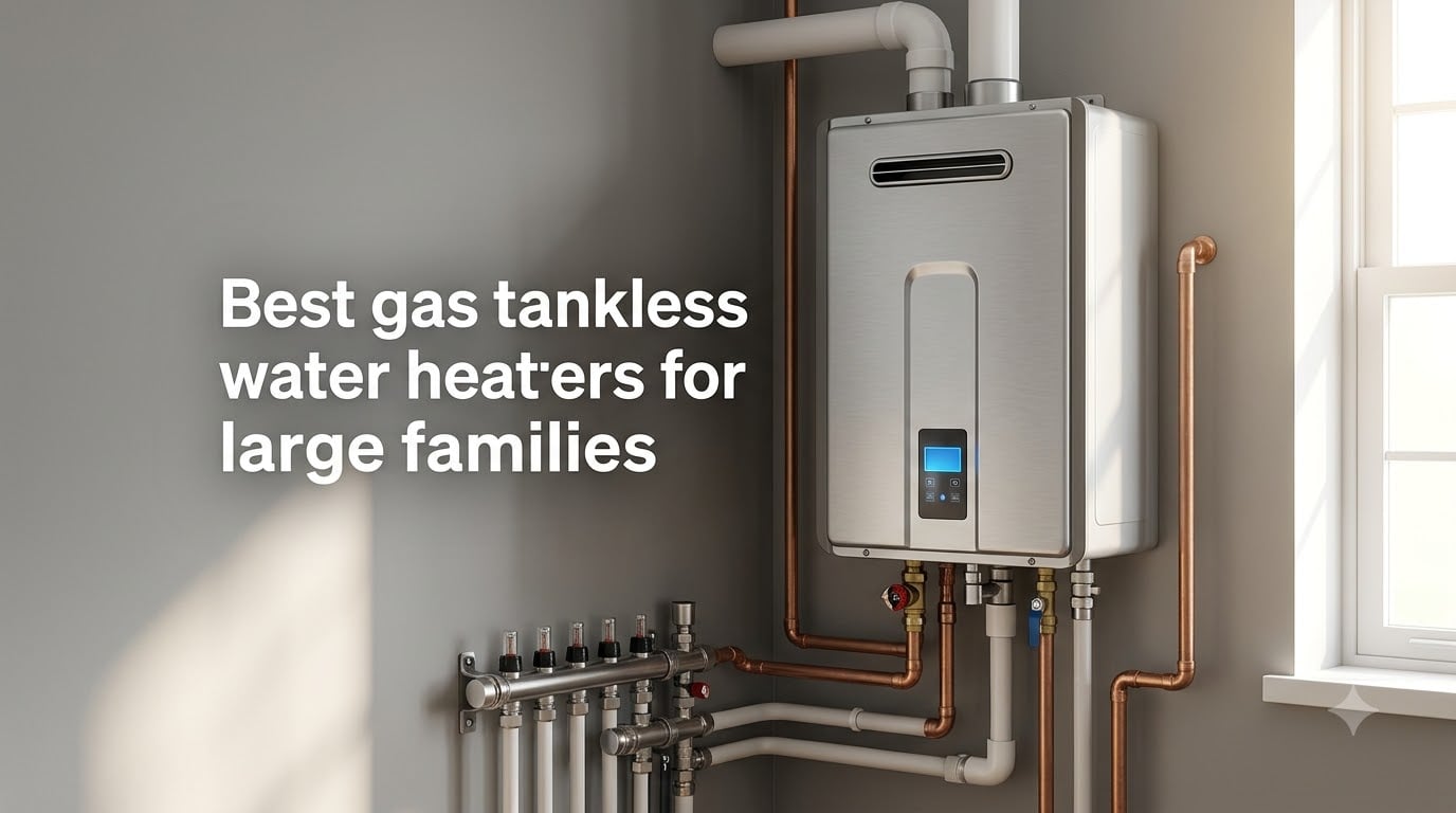 Best gas tankless water heaters for large families