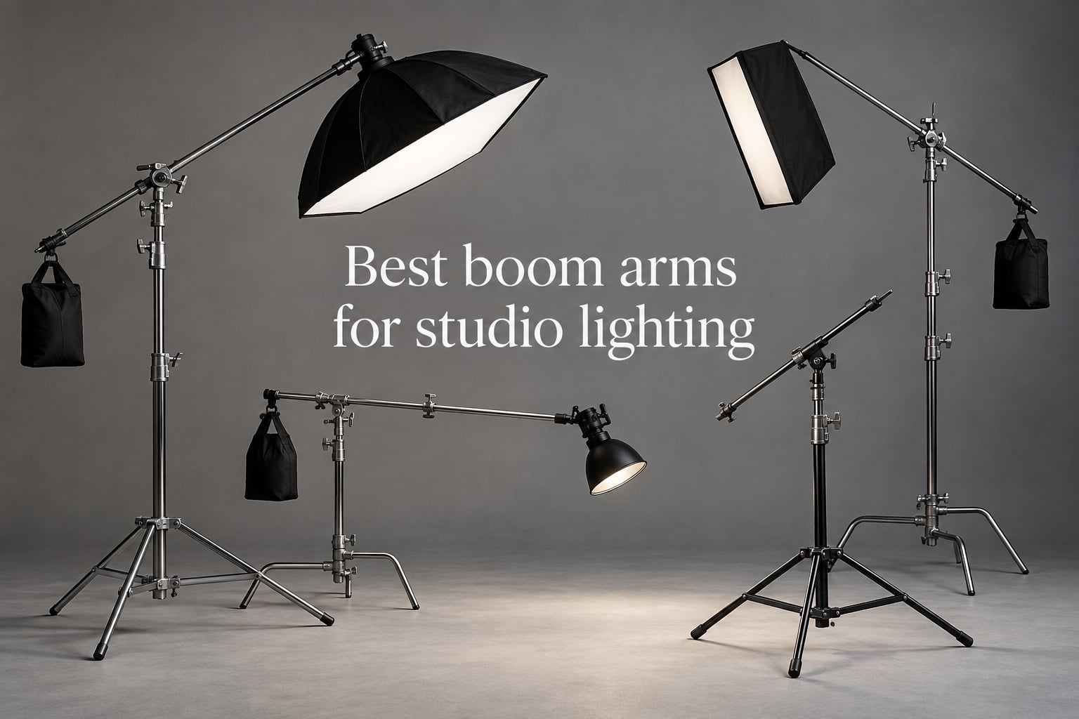 Best boom arms for studio lighting