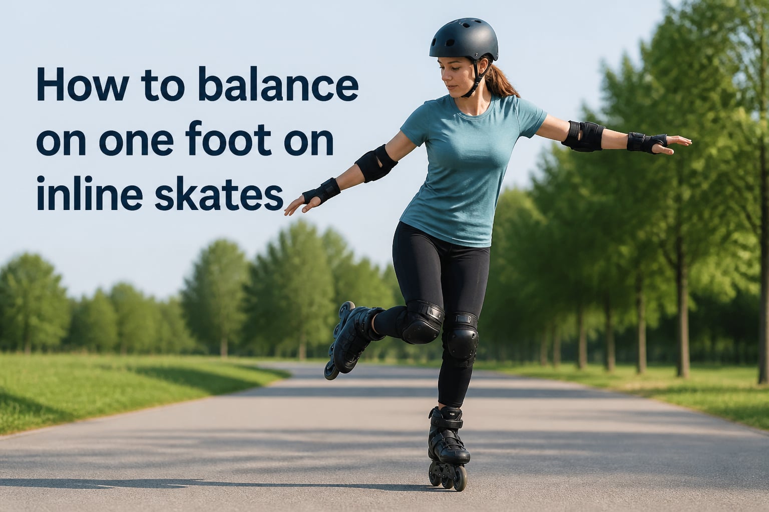 How to balance on one foot on inline skates
