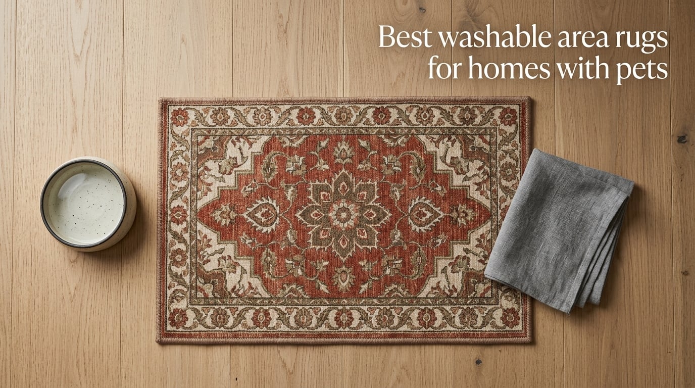 Best washable area rugs for homes with pets