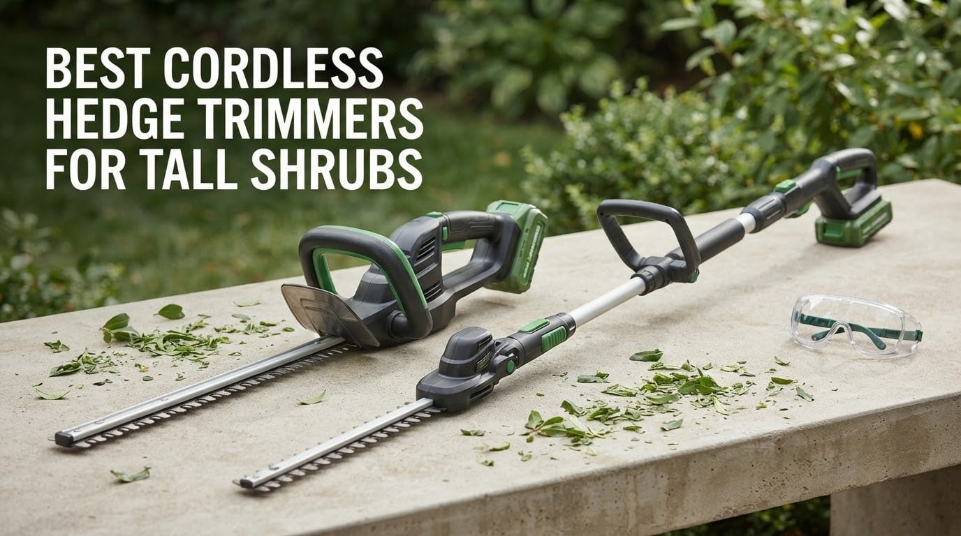 best cordless hedge trimmers for tall shrubs