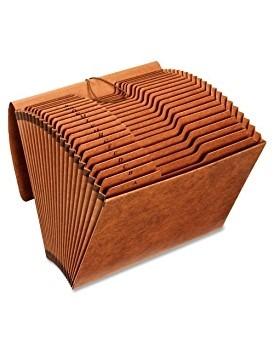 Pendaflex Heavy Duty Expanding File with Extra-Thick Cover, Tyvek Reinforced Edges, 21 Pockets, A–Z Tabs, Elastic Cord Closure, Letter Size (R117ALHD),Brown customer photo 1