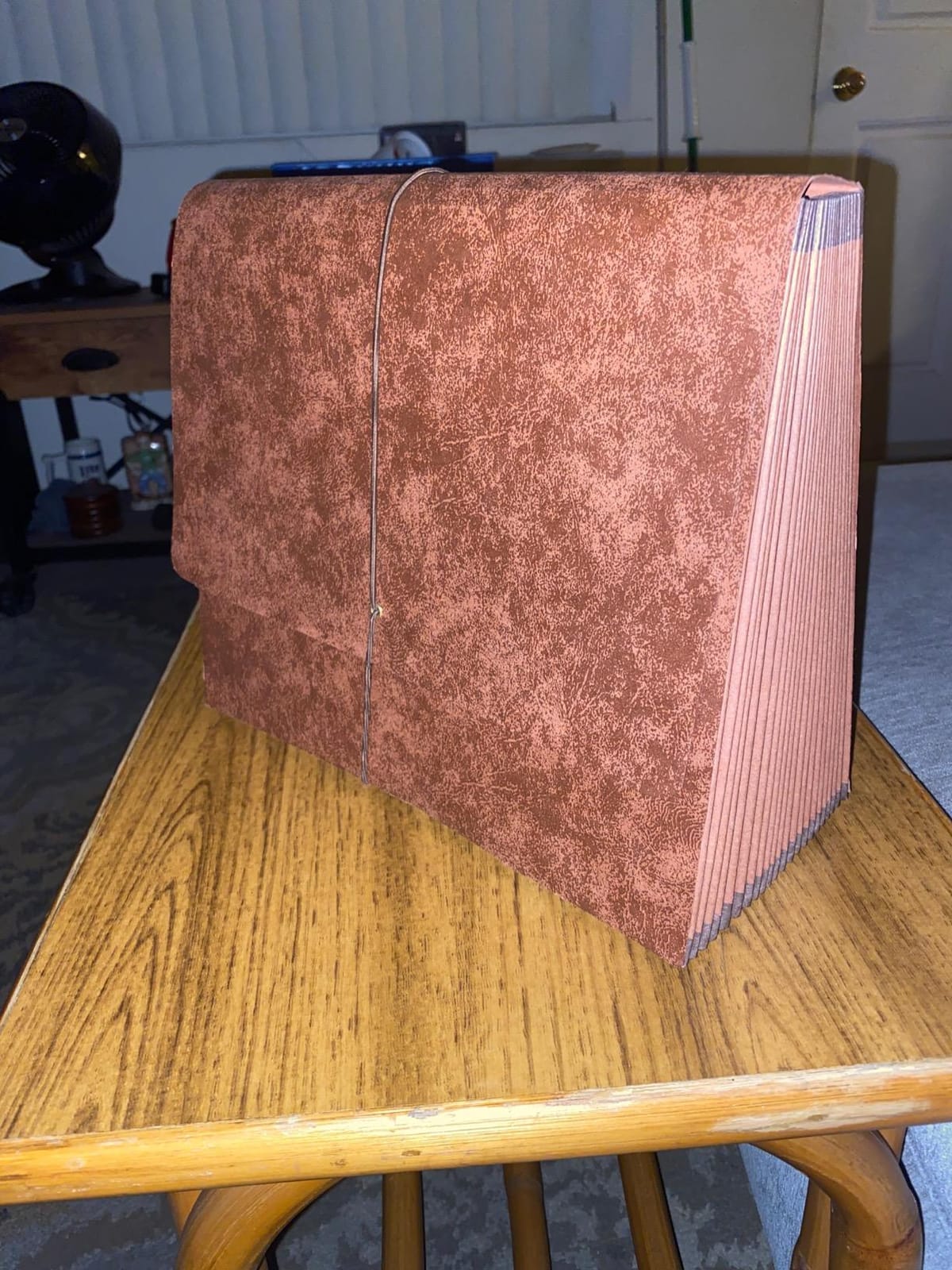 Pendaflex Heavy Duty Expanding File with Extra-Thick Cover, Tyvek Reinforced Edges, 21 Pockets, A–Z Tabs, Elastic Cord Closure, Letter Size (R117ALHD),Brown customer photo 2