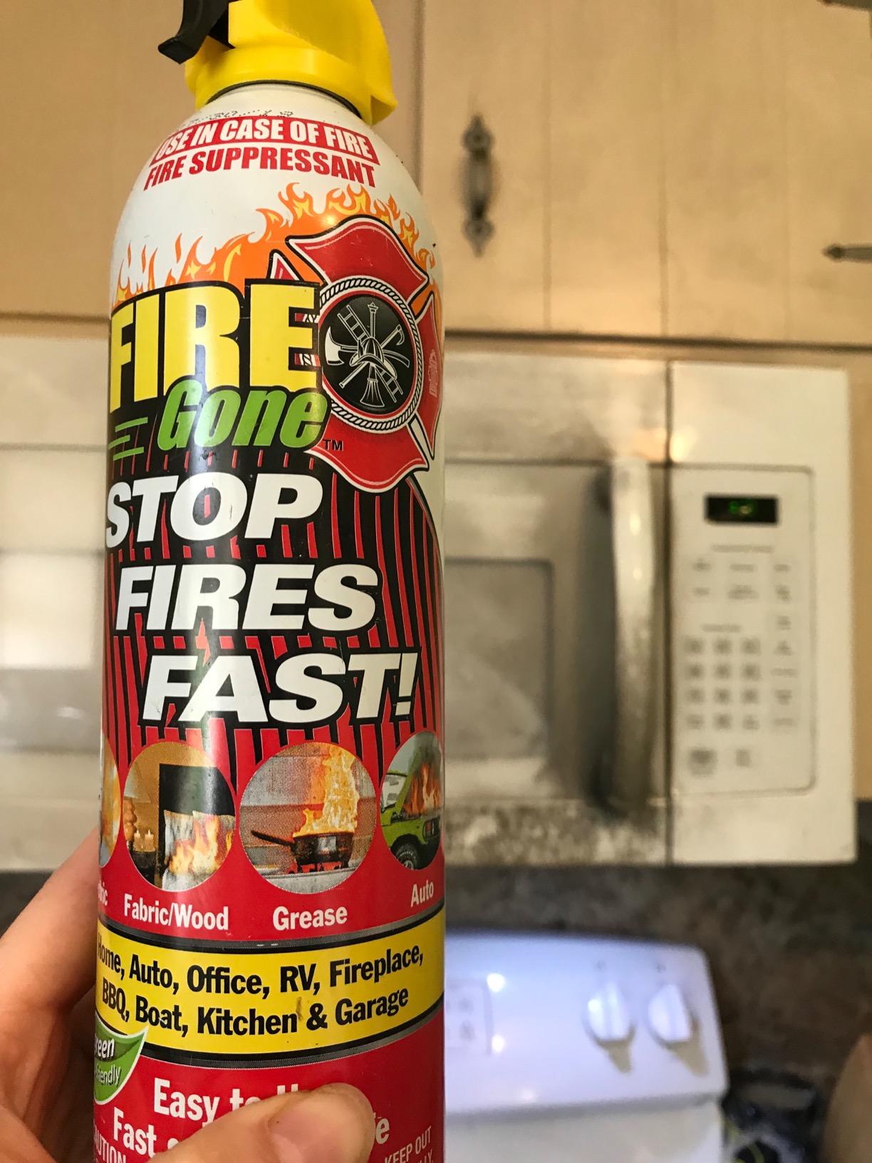 Fire Gone 2NBFG2704 White/Red Fire Suppressant Canisters - 16 Ounce, (Pack of 2 Units) customer photo 1