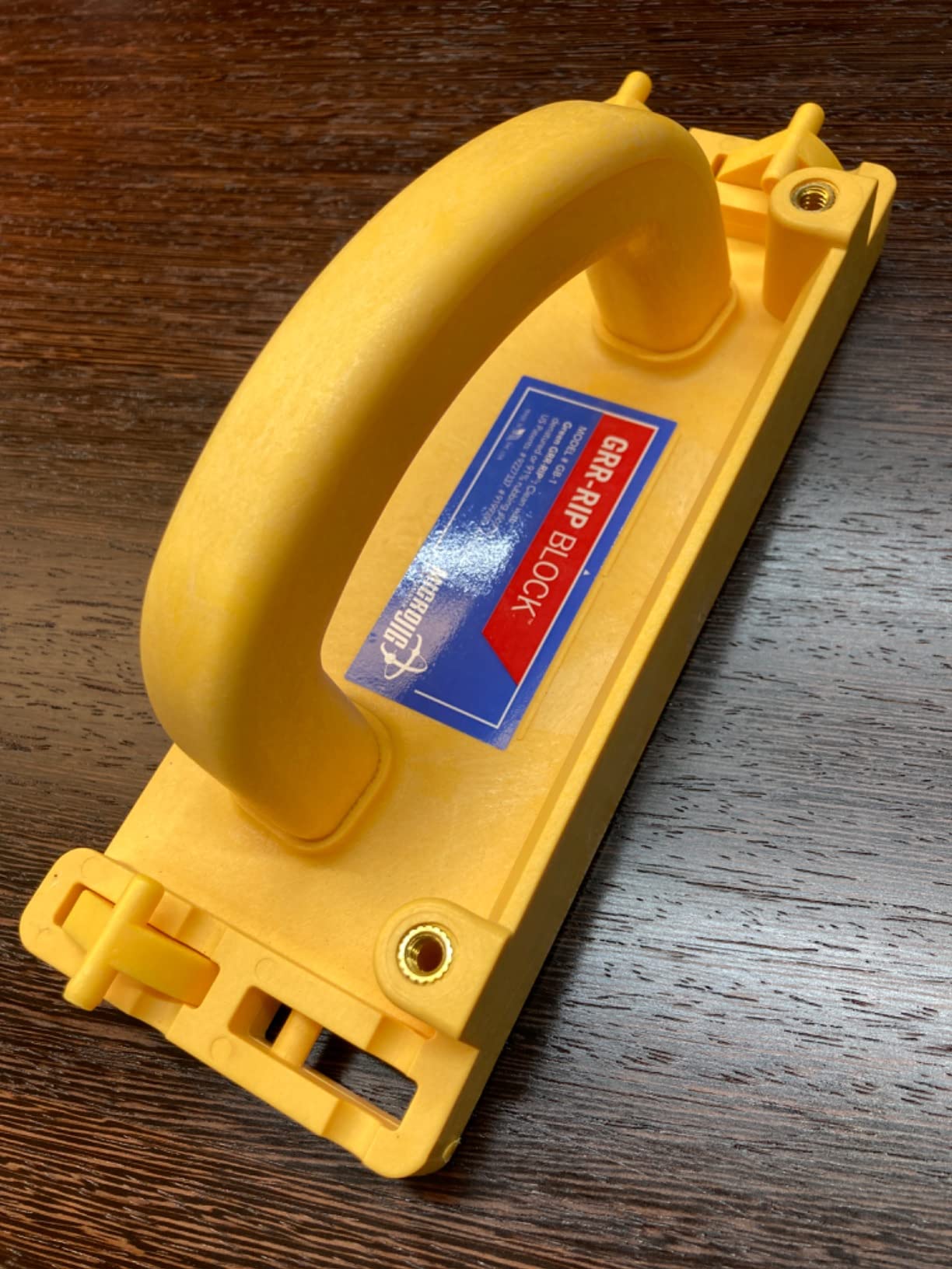 MICROJIG GRR-RIP-BLOCK Smart Push Block for Routers, Jointers, Band and Table Saws, Woodworking Tool, Extreme Grip, GB-1, Yellow/Green customer photo 2