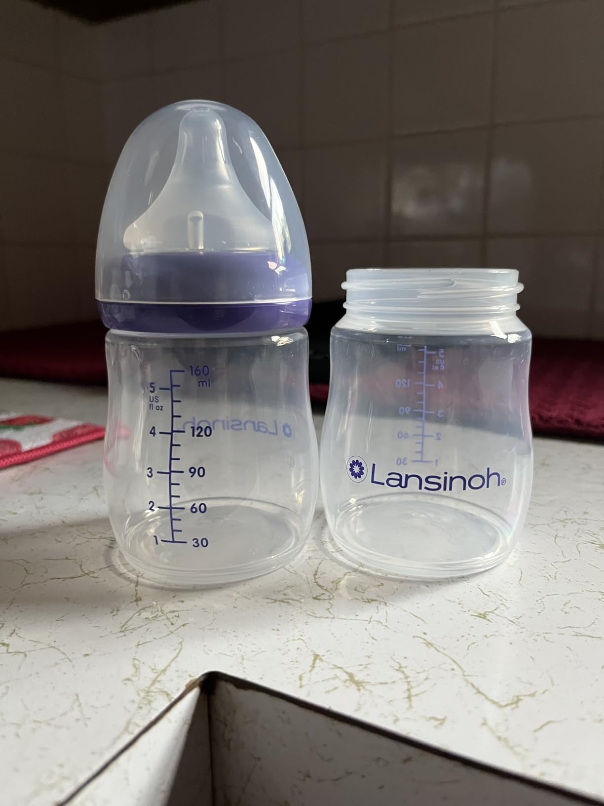 Lansinoh Anti-Colic Baby Bottles, 5 Ounces, 3 Count customer photo 1