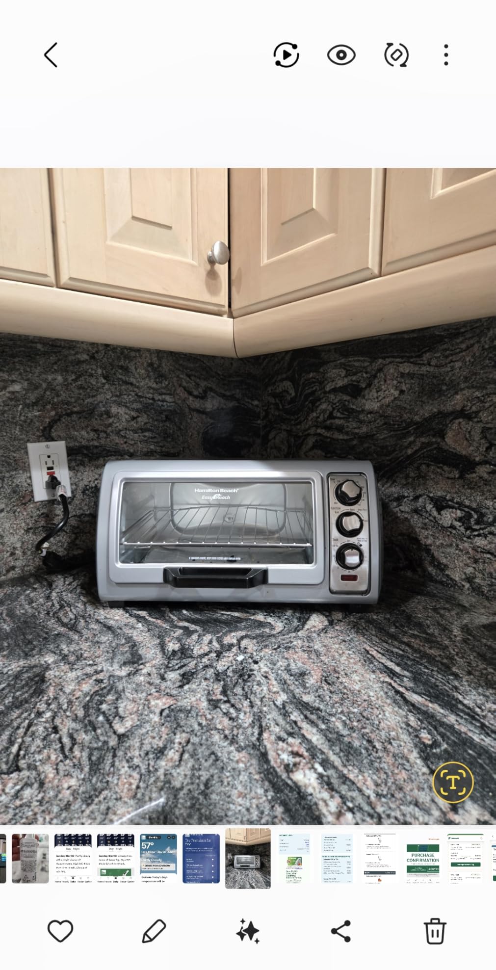 Hamilton Beach Easy Reach 6 Slice Countertop Toaster Oven customer photo 2