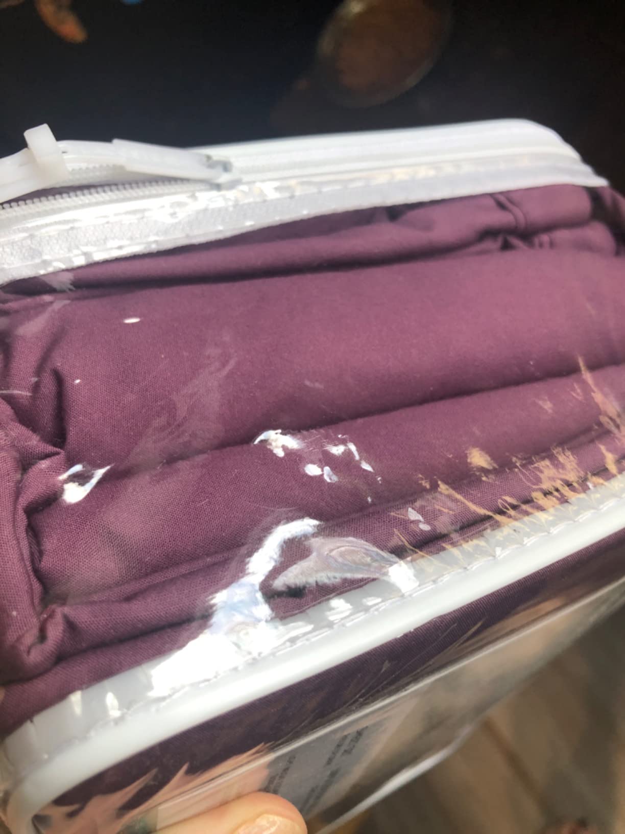 Lacoste 100% Cotton Percale 4-Piece Sheet Set, Vintage Indigo, Queen customer photo 2