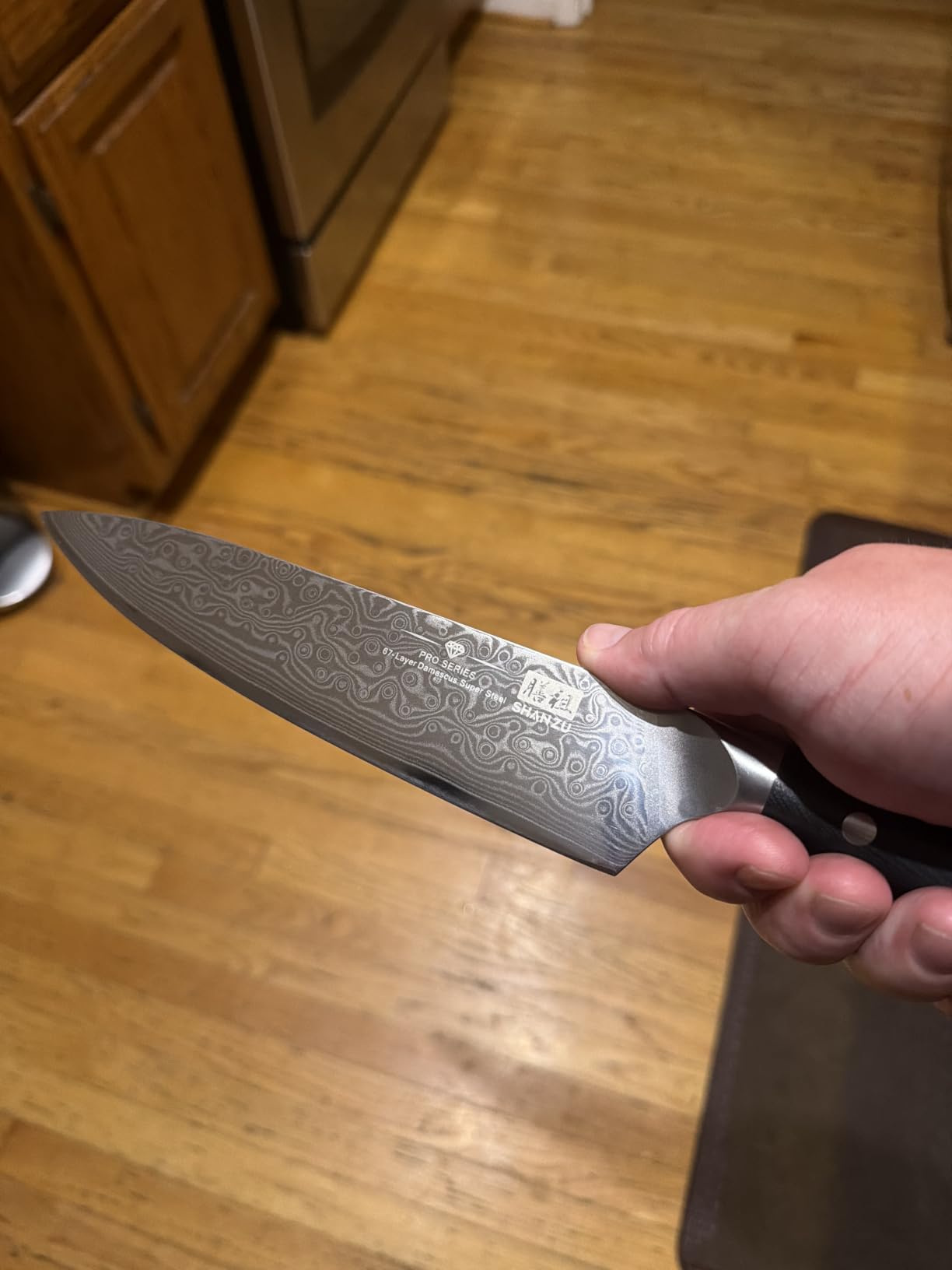 SHAN ZU Chef Knife 8 Inch Japanese Steel Damascus Kitchen Knife customer photo 1