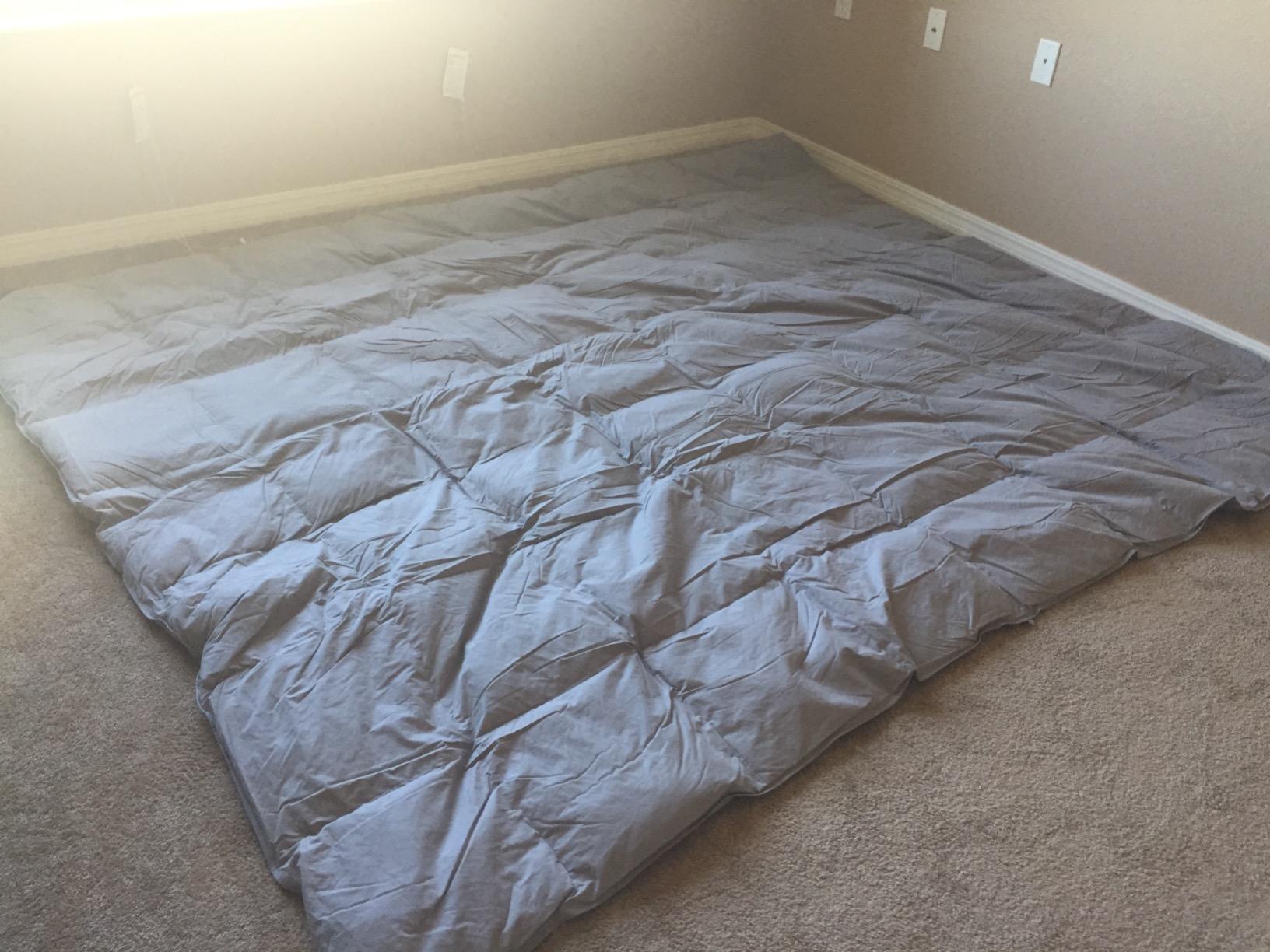 Globon Winter Down Comforter King Size,Heavyweight Duvet Insert,White customer photo 1