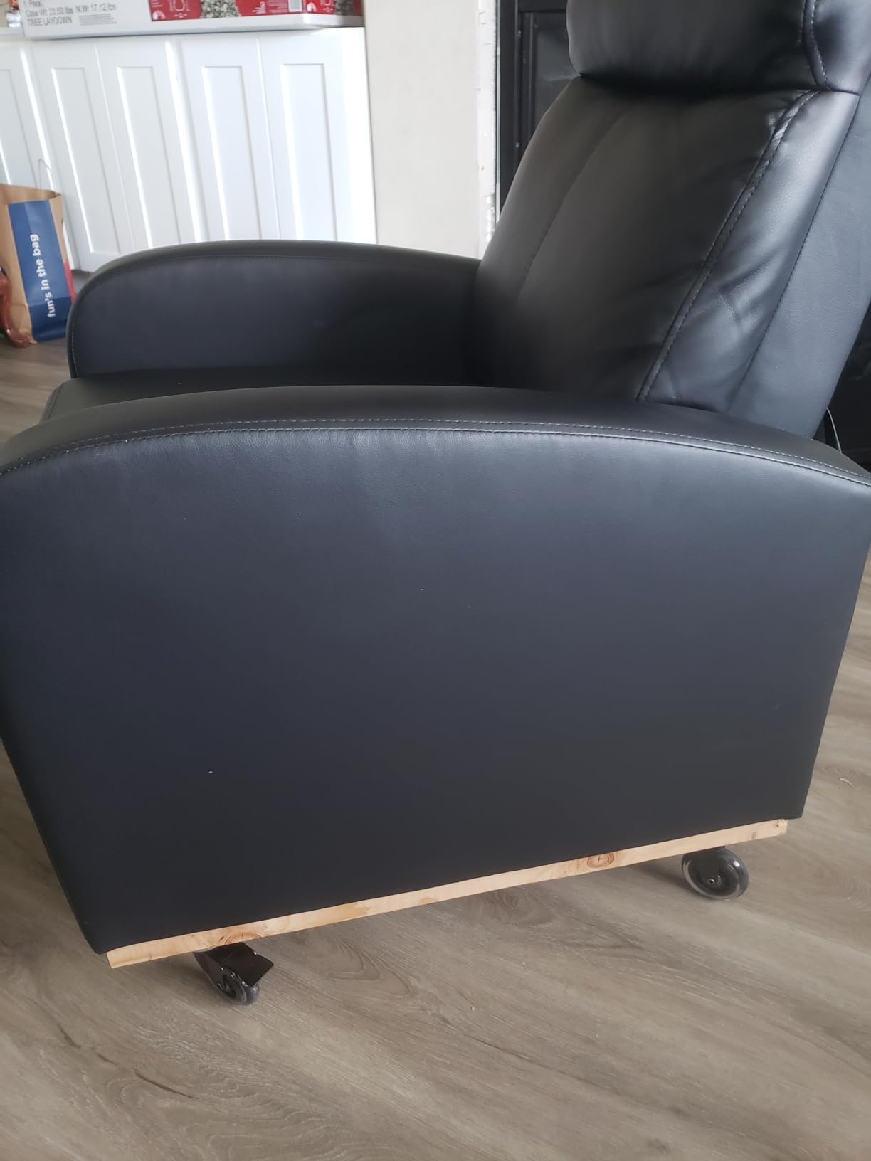 Homall Recliner Chair, Recliner Sofa PU Leather for Adults, Black Recliners customer photo 2