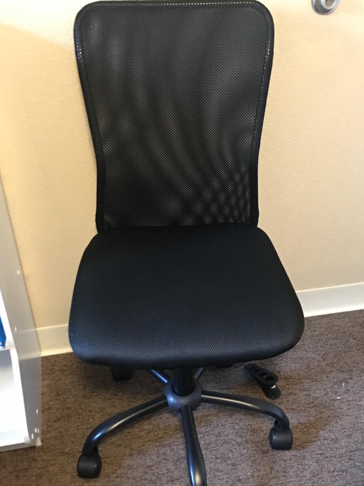 BestMassage Office Chair Cheap Desk Chair Mesh Computer Chair with Lumbar Support No Arms Swivel Rolling Executive Chair for Back Pain,Black 1 Pack customer photo 2