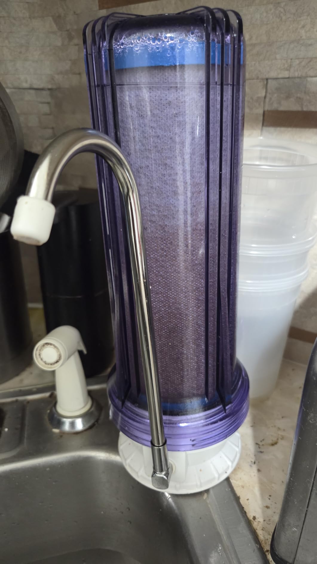 iFilters CNTP-1C Countertop Water Filter with 0.5 Micron Carbon Block customer photo 2