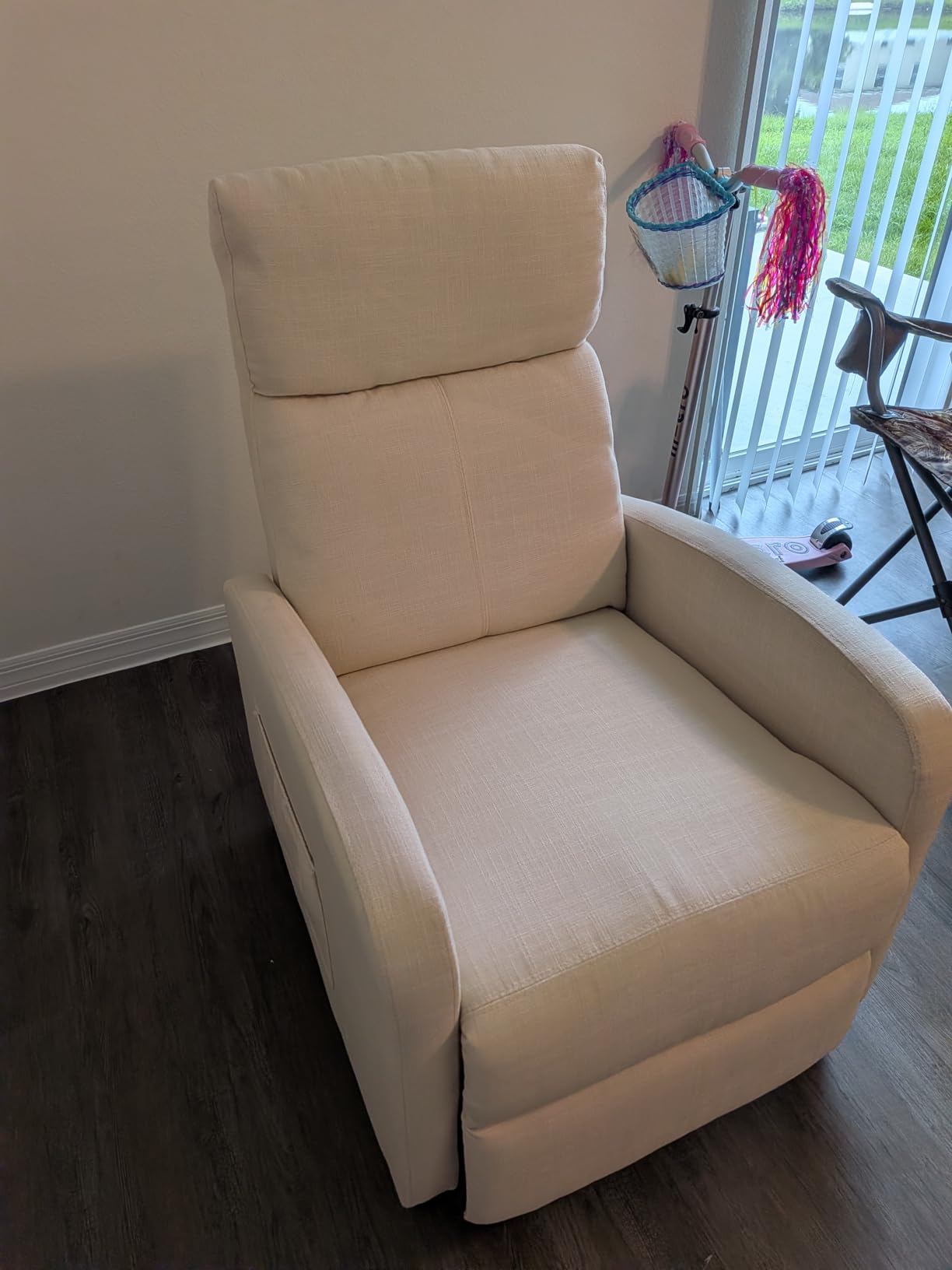 JUMMICO Recliner Chair Home Theater Single Recliner Sofa Living Room Chair customer photo 2