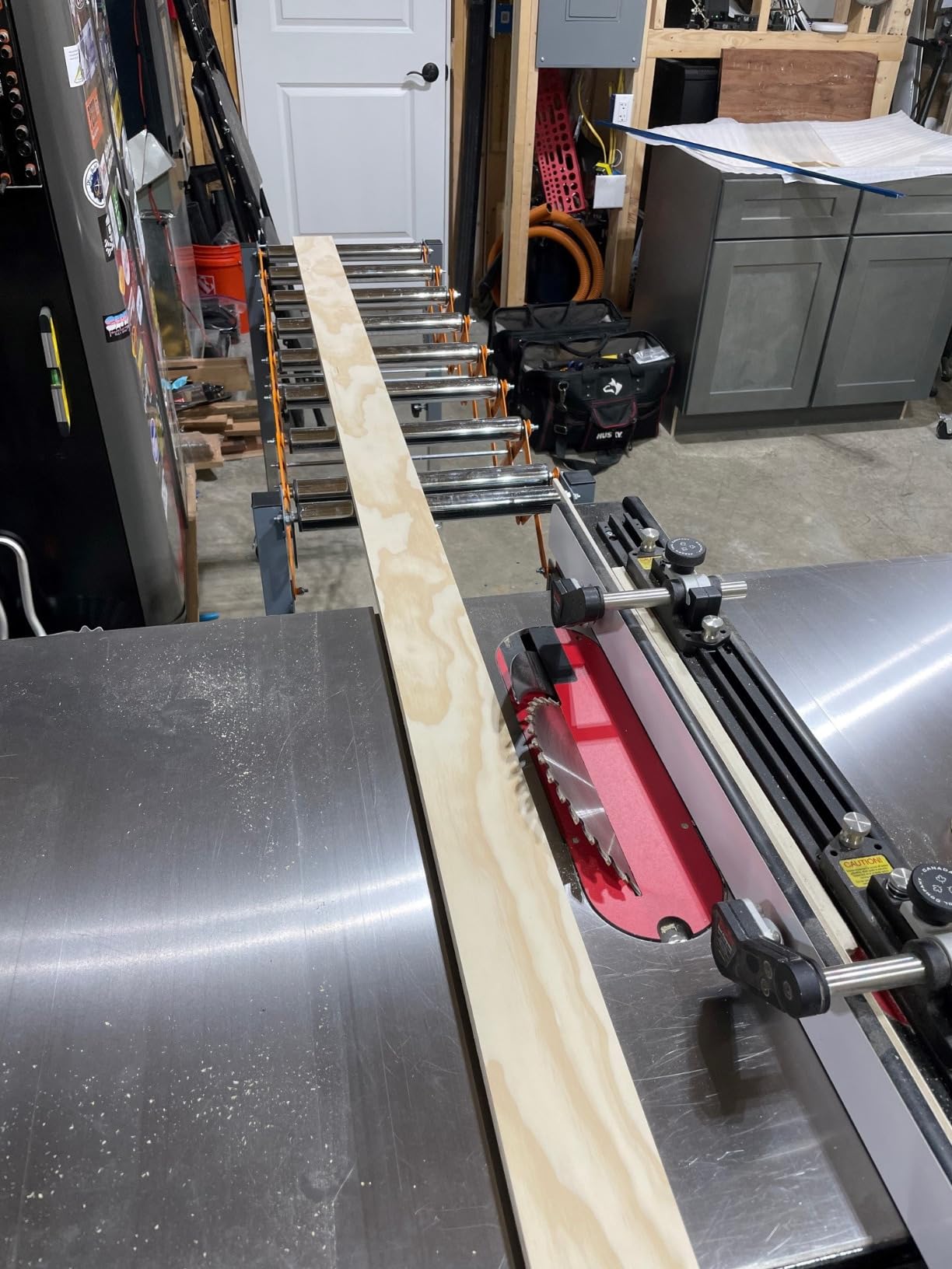 BORA Adjustable Conveyor Roller Stand for Table Saw Outfeed Extension customer photo 1