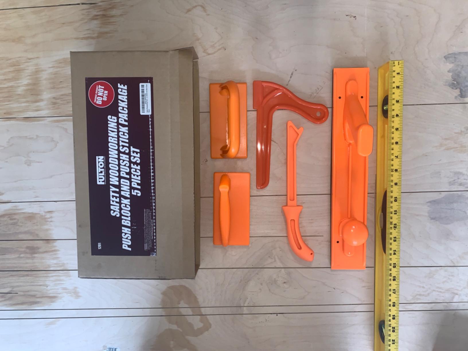Safety Woodworking Push Block and Push Stick Package 5 Piece Set In Safety customer photo 1