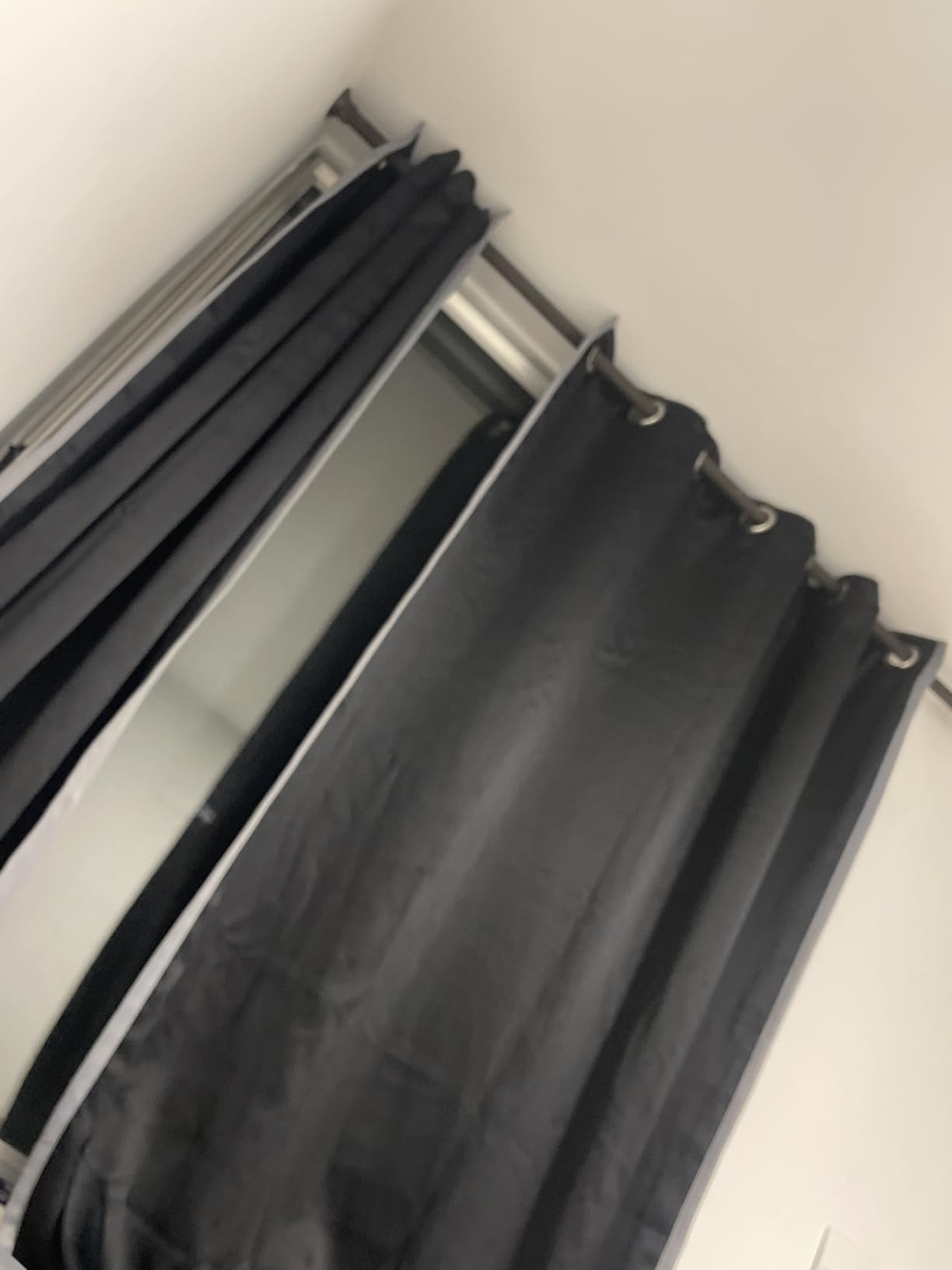 Yakamok Grey 100% Blackout Curtain Panels 84 inches, 52