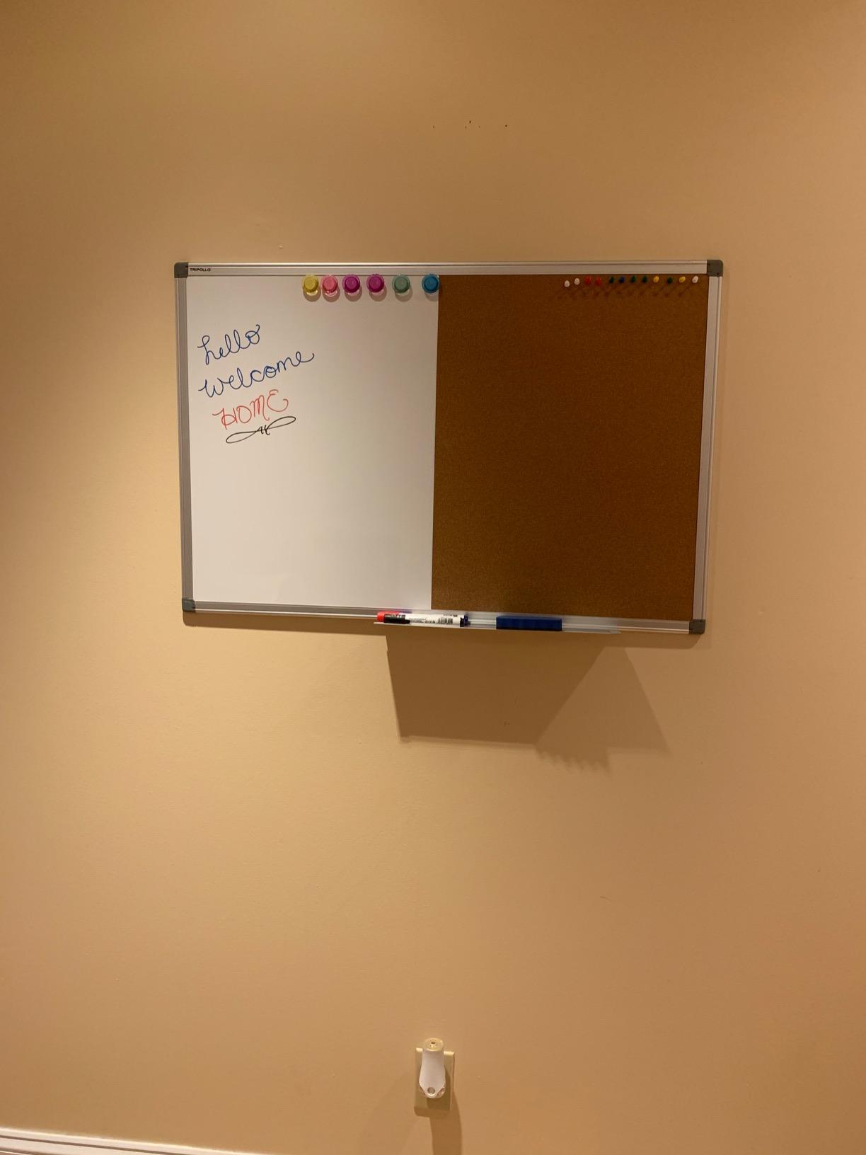 Magnetic White Board and Cork Board Combo 36