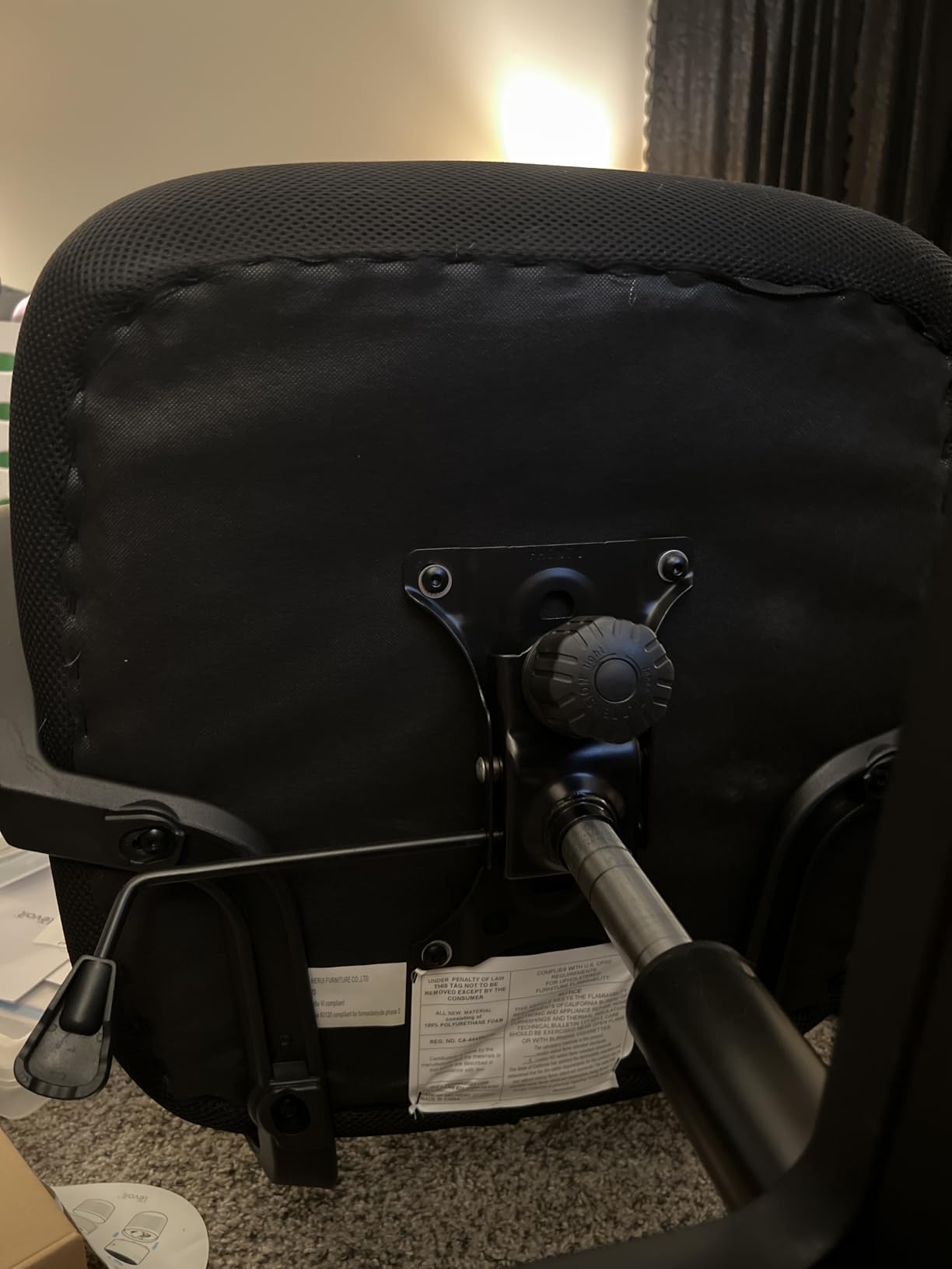 Yaheetech Mid-Back Mesh Computer Office Desk Chair Adjustable Swivel, Black customer photo 2
