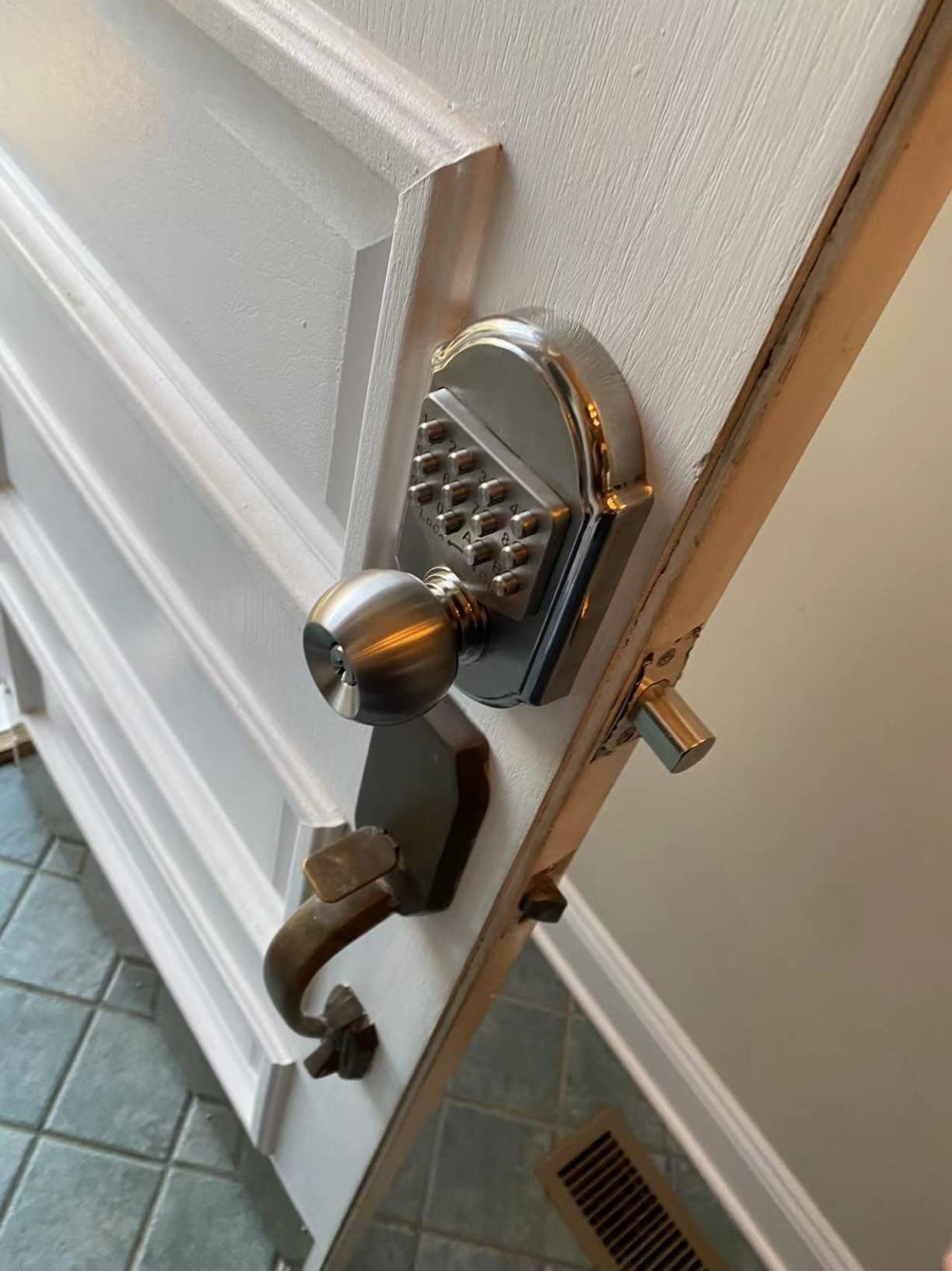 Bravex Keyless Entry Keypad Deadbolt Door Lock 304 Stainless Steel Sabbath Lock 100% Mechanical Shabbos Lock- No Risk of Low Power customer photo 1