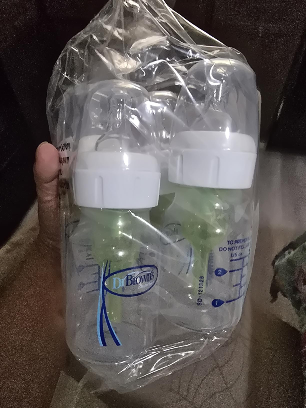 Dr. Brown's Anti-Colic Options+ Narrow Baby Bottle, Blue Nature, 4-Pack customer photo 2