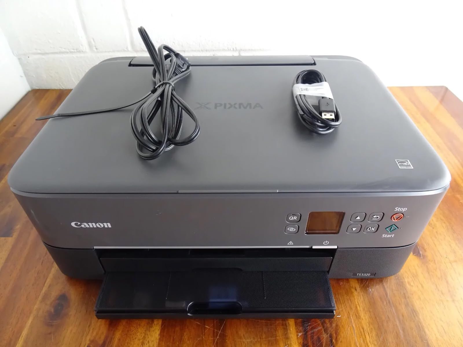 Canon PIXMA TS5320 All in One Wireless Printer, Scanner, Copier with AirPrint, White, Works with Alexa customer photo 1