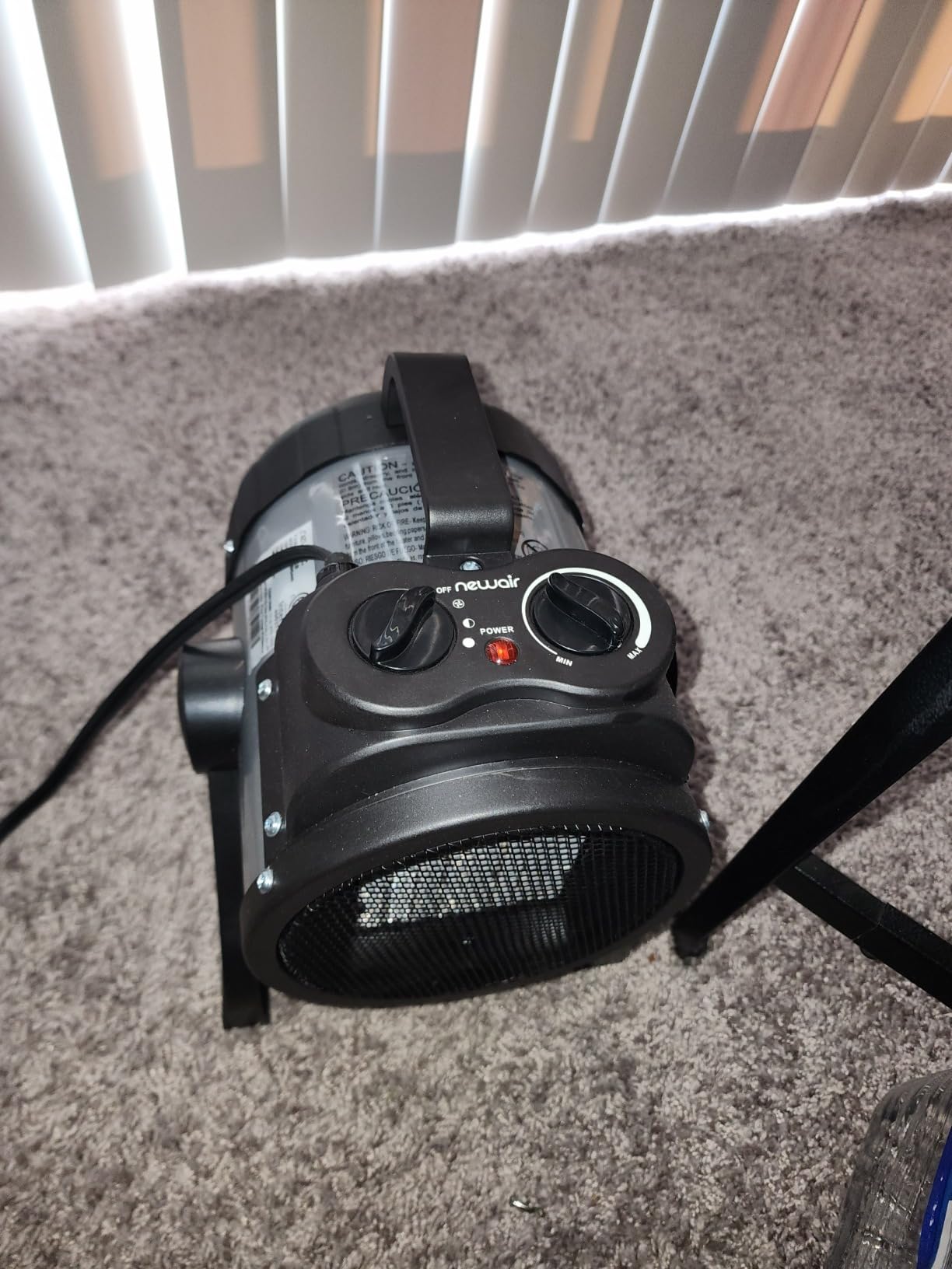 NewAir NGH160GA00, 120V Electric Portable Garage Heater, Heats Up to 160 Square Feet, Garge, Black and Gray customer photo 1