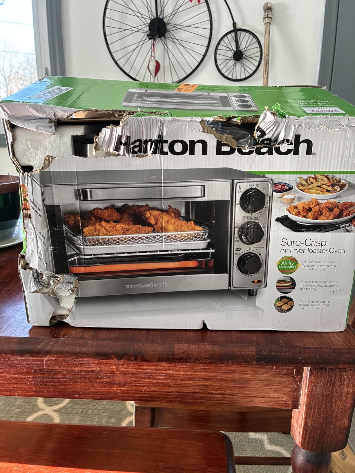 Hamilton Beach 4 Slice Countertop Air Fryer Toaster Oven Combo customer photo 2