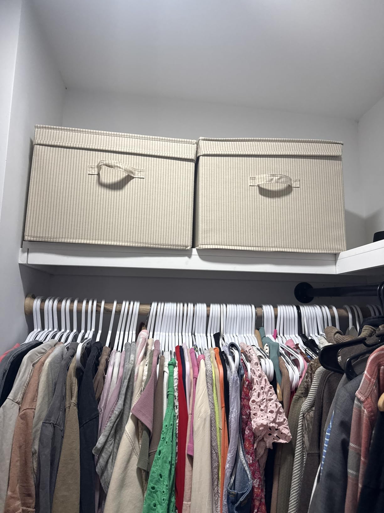 StorageWorks Fabric Storage Bins with Lids, Closet Storage Bins customer photo 1