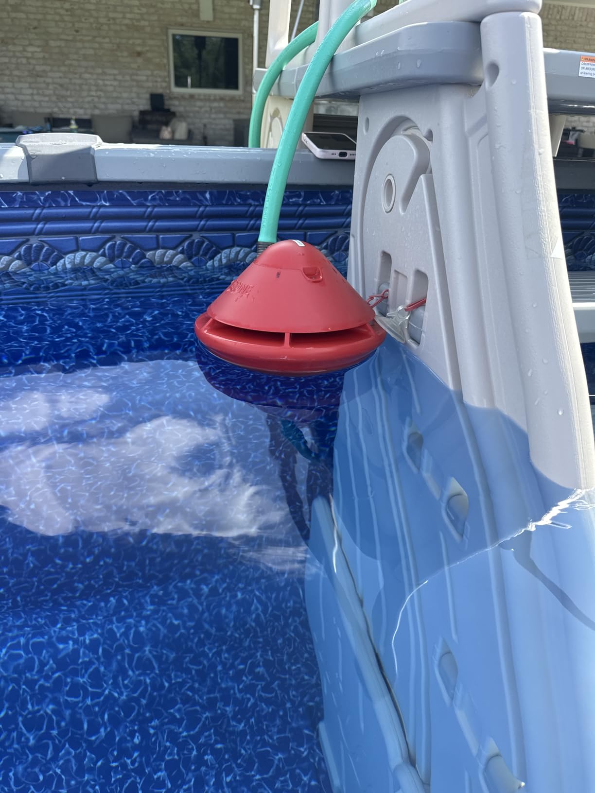 BCONE® Pool Alarm by Lifebuoy® | ASTM F2208 Certified | Floating Safety Device with App Alerts + Alexa Voice Control | 2.4GHz Wi-Fi | for Inground & Above-Ground Pools customer photo 1