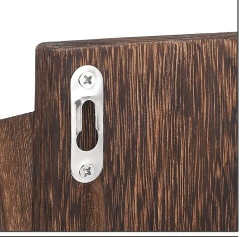 MOOACE Mail Organizer Wall Mount, Wood Mail and Key Holder with Hooks customer photo 2