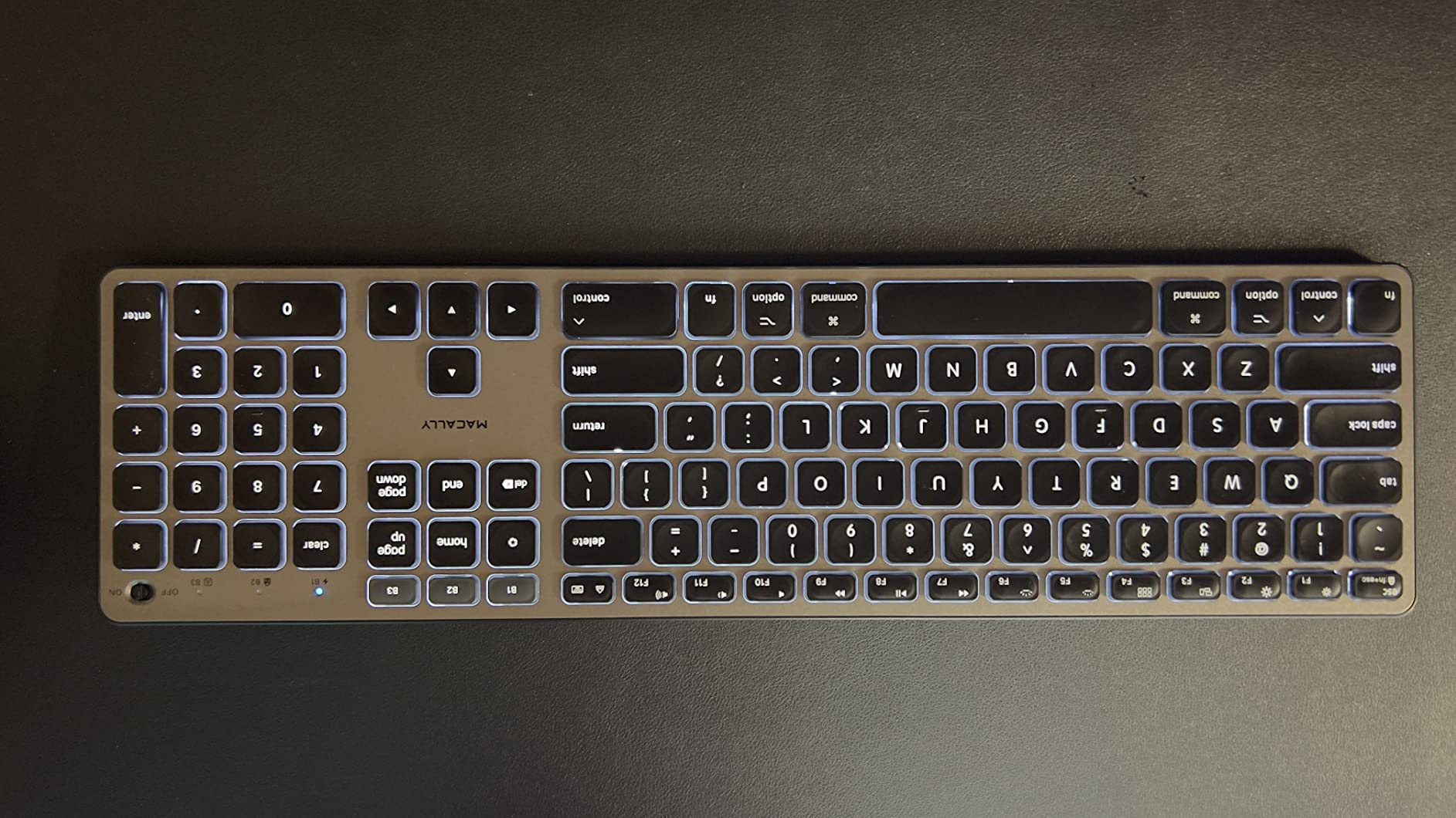Macally Backlit Bluetooth Keyboard for Mac - Compatible Apple Keyboard Wireless - Multi-Device for MacBook Pro/Air, iMac, iMac Pro, Mac mini/Pro customer photo 2