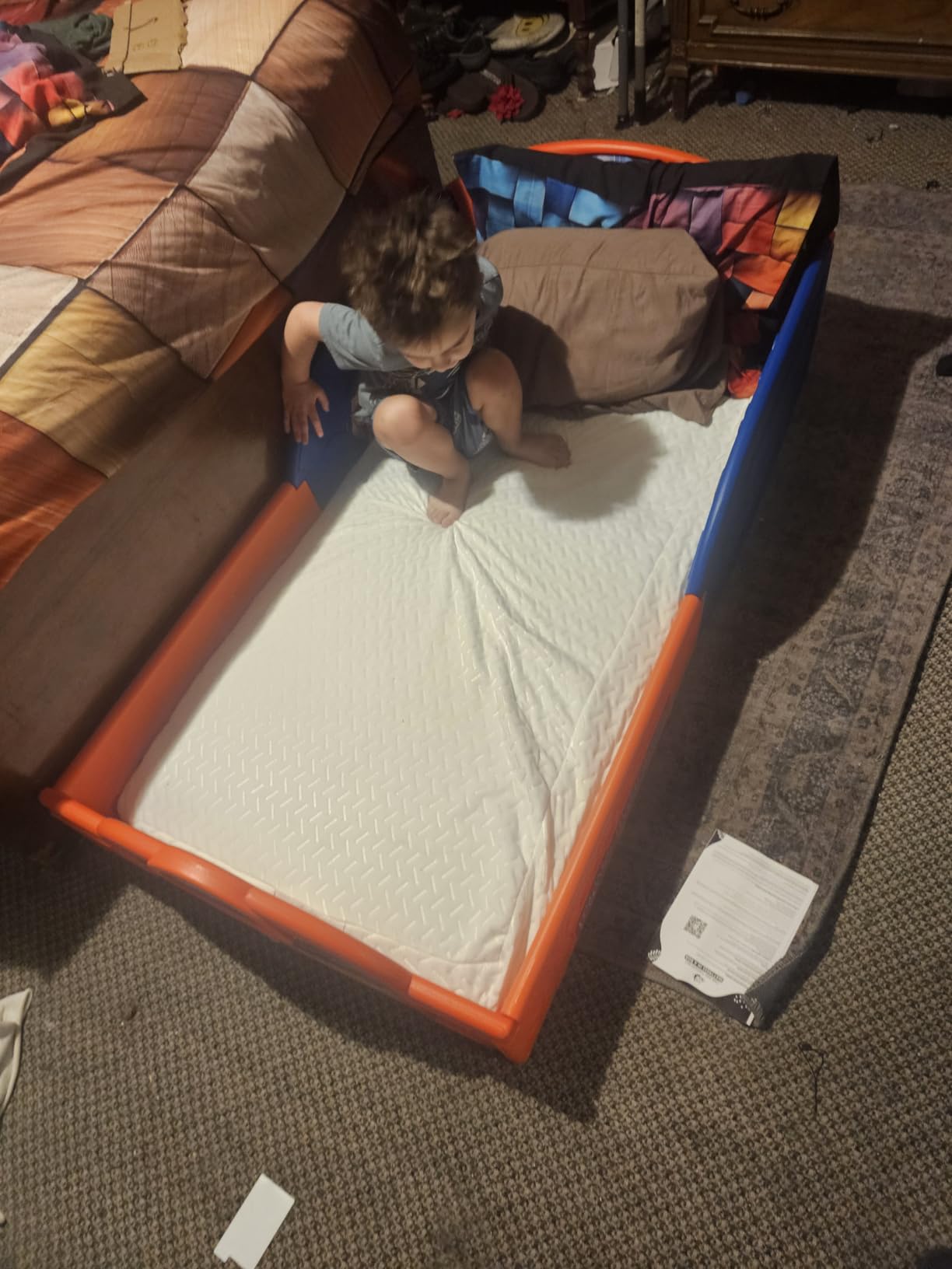 Dream On Me 2-in-1 Baby Fairy Dust Crib & Toddler Mattress, GREENGUARD Gold customer photo 1