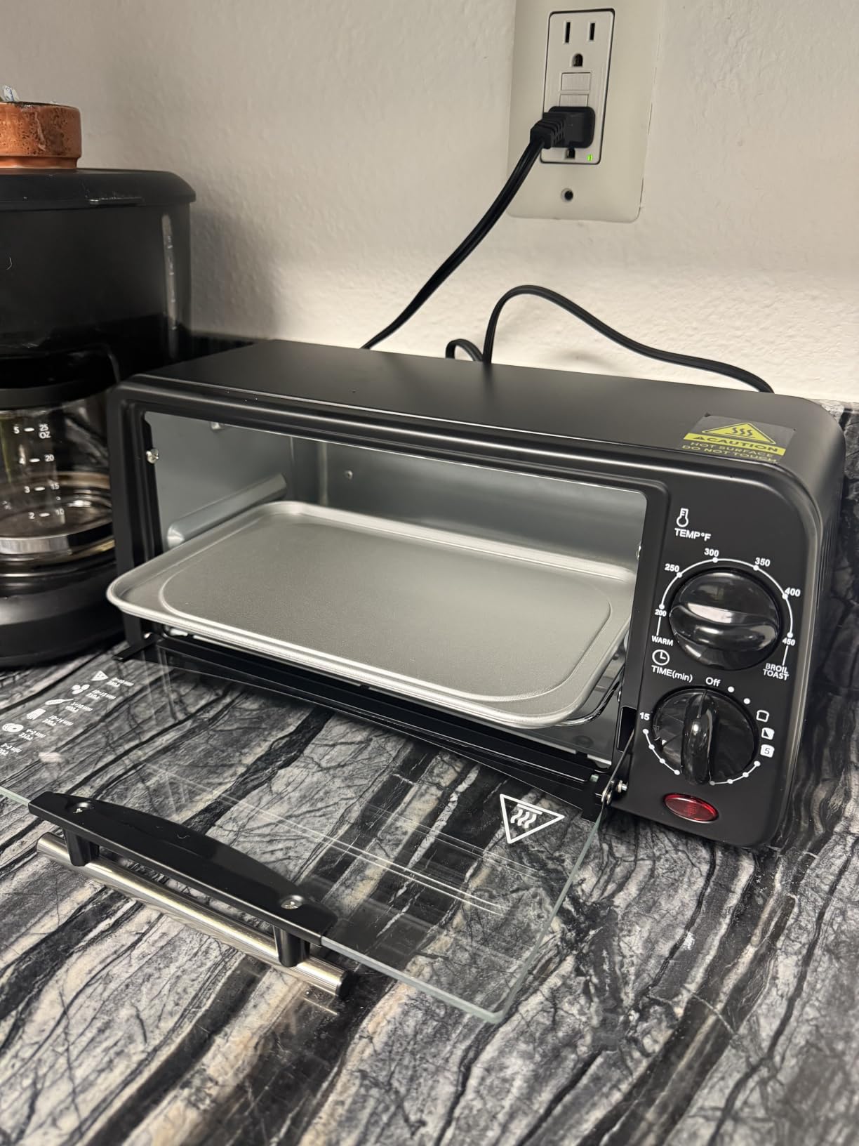 Elite Gourmet ETO236 Compact 2-Slice Toaster Oven, 15-Min Timer, Black customer photo 1