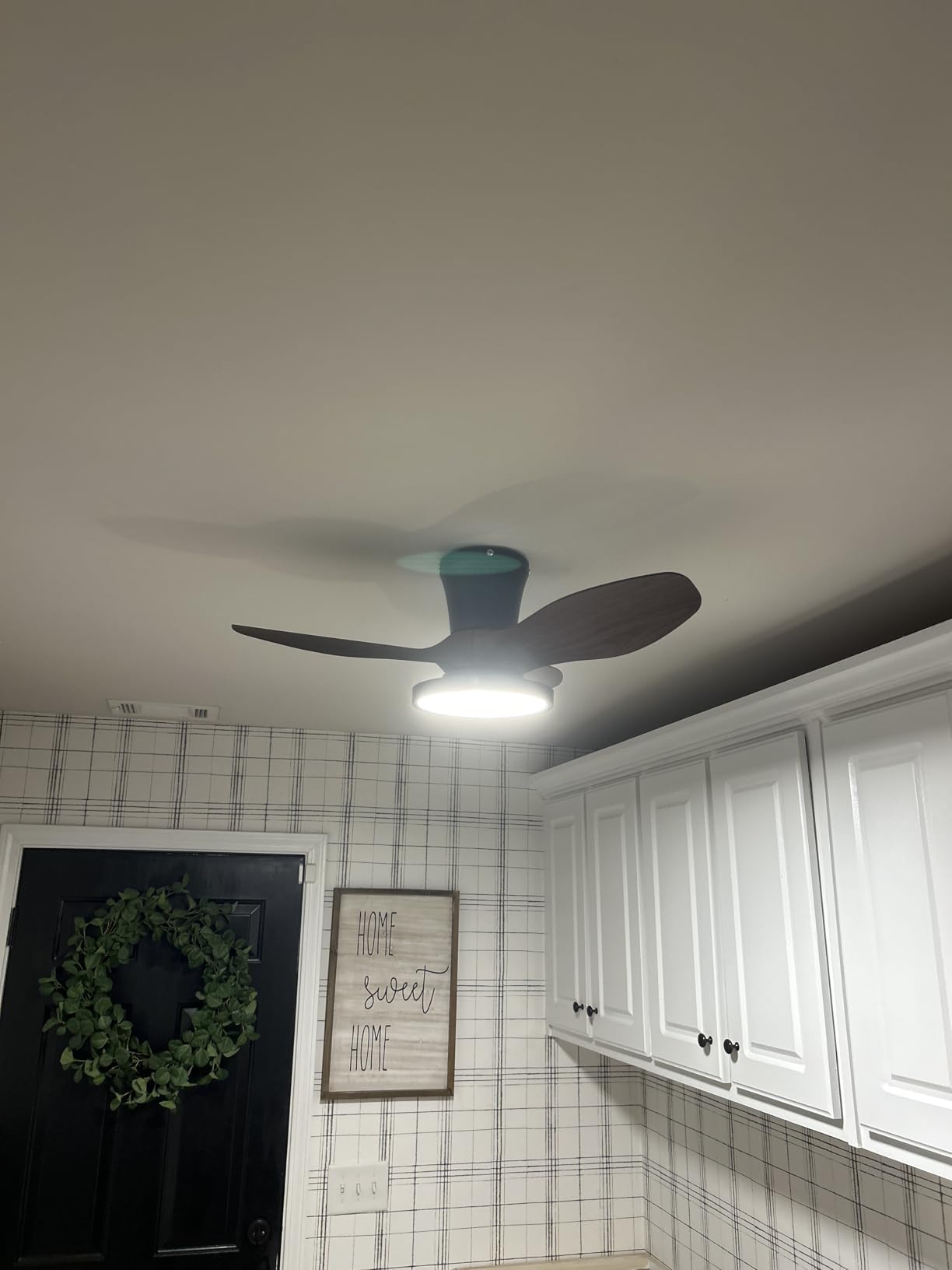ocioc Quiet Ceiling Fan with LED Light 22 inch Large Air Volume Remote Control for Kitchen Bedroom Dining Room Patio customer photo 1