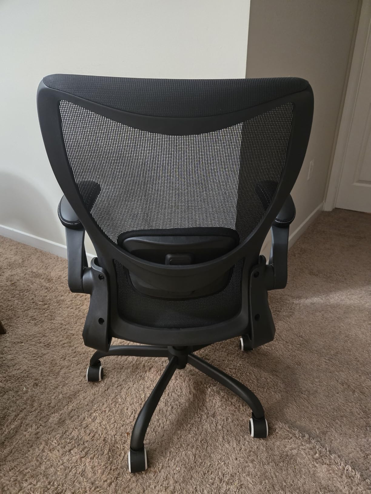 MUXX.STIL Office Chair, Ergonomic Desk Chair with Adjustable Lumbar Support and Flip up Armrest, Breathable Mesh Computer Chair for Home Office, Black customer photo 1