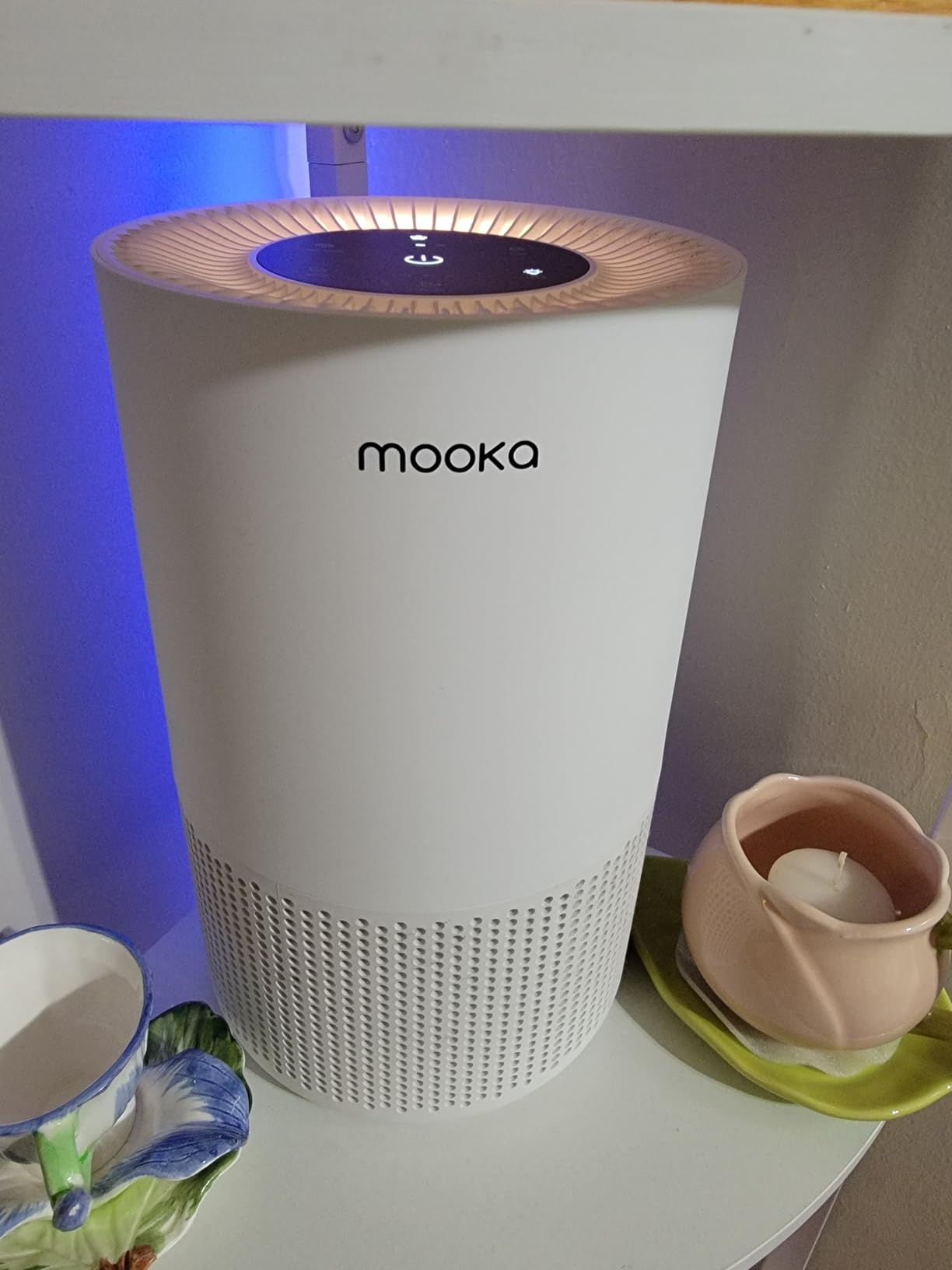 Air Purifiers for Home Large Rooms up to 1200ft², MOOKA H13 True HEPA Air Purifier for Bedroom Pets with Aromatherapy, Child Lock, 13dB Ultra-Quiet Air Cleaner for Smoke, Odor, Dander, Pollen customer photo 2