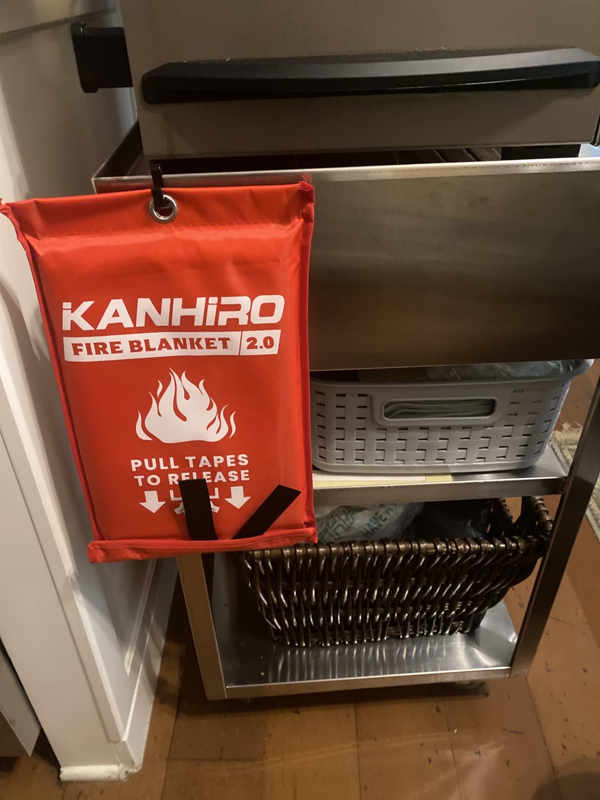 Emergency Fire Blanket for Home Kitchen - KANHIRO Fiberglass Fire Suppression Blanket Great for School, Fireplace, Grill, Car, Office, Warehouse (4 Pack, 40