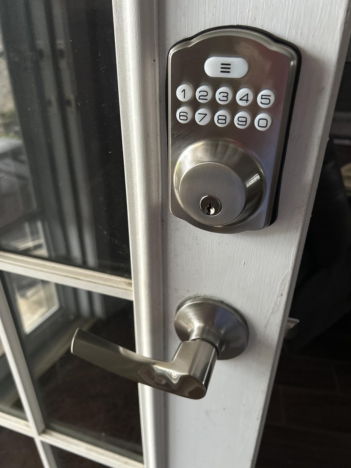Veise KS01B Keypad Door Lock with 2 Lever Handles Set, Matte Black customer photo 1