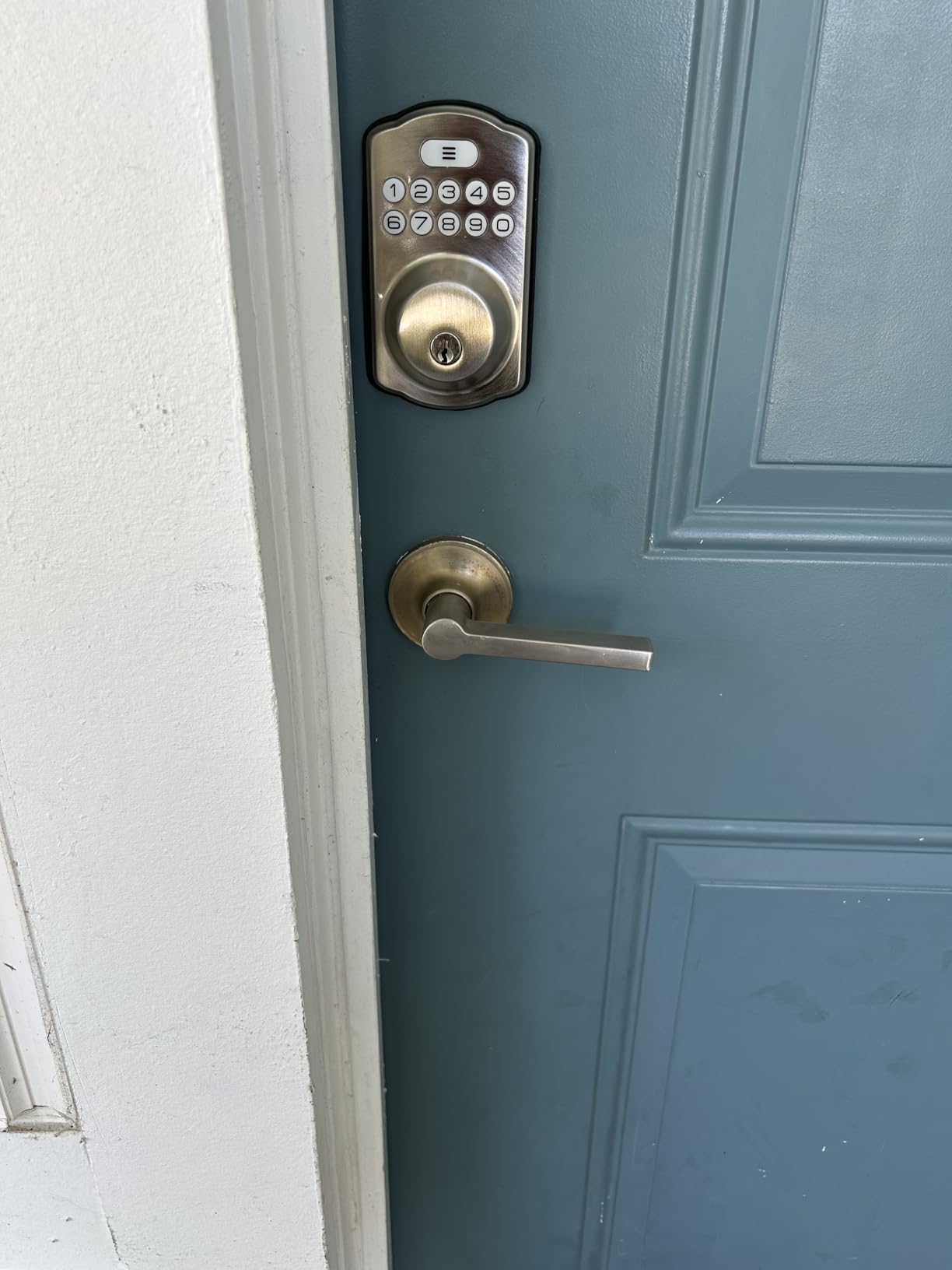 Veise KS01B Keypad Door Lock with 2 Lever Handles Set, Matte Black customer photo 2