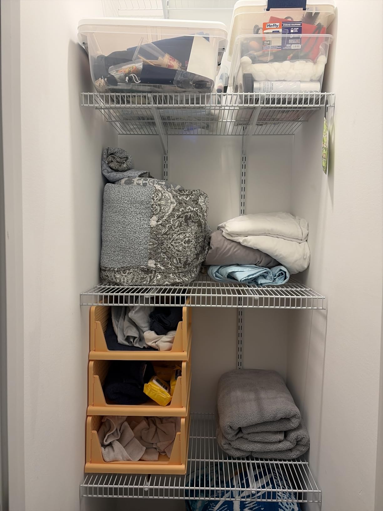 SNSLXH Closet Organizers and Storage, 5 Pack Stackable Closet Bins customer photo 2